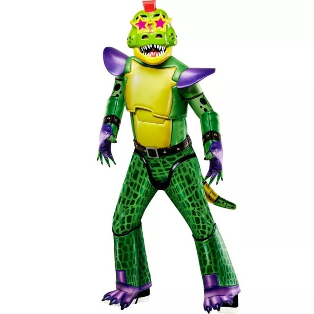 FIVE NIGHTS AT FREDDYS GLAMROCK MONTGOMERY GATOR COSTUME - CHILD SMALL (4-6)